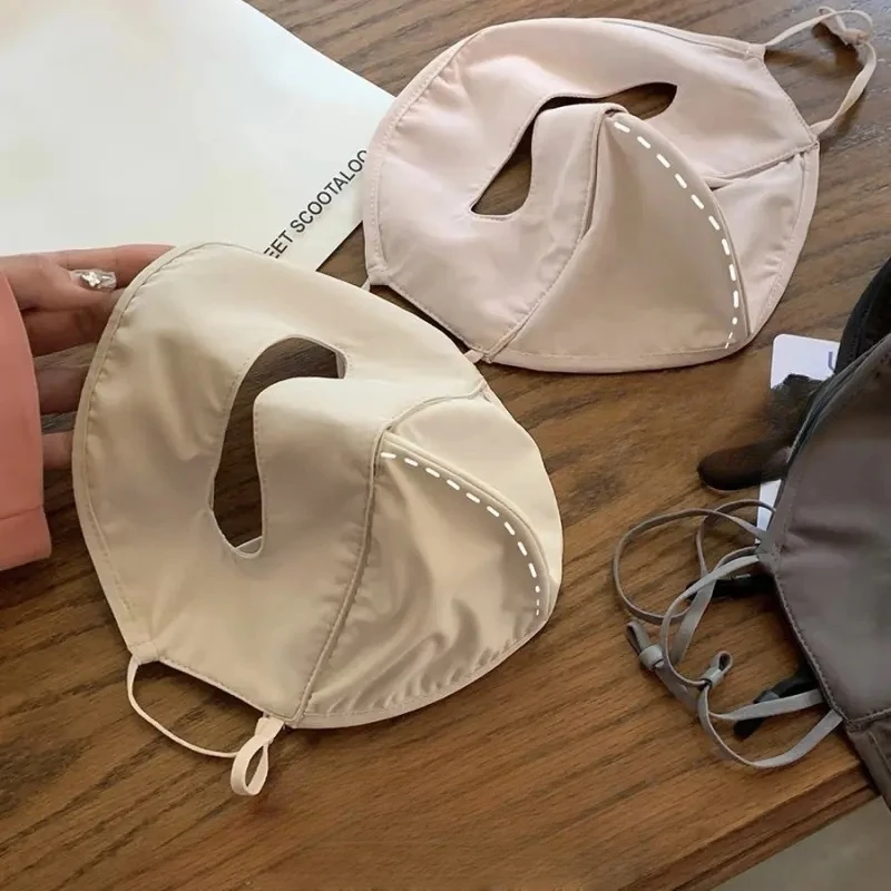 夏季开车防晒口罩面罩女防紫外线全脸冰感透气薄款遮阳脸百搭新款