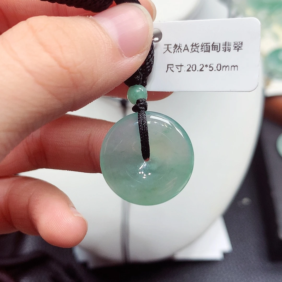 翡翠未镶嵌颈饰编号51，20.2/5.0
