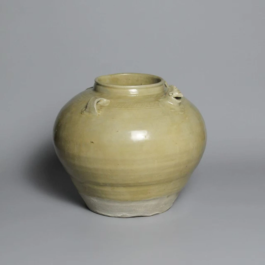 （15）青釉凤首四系罐