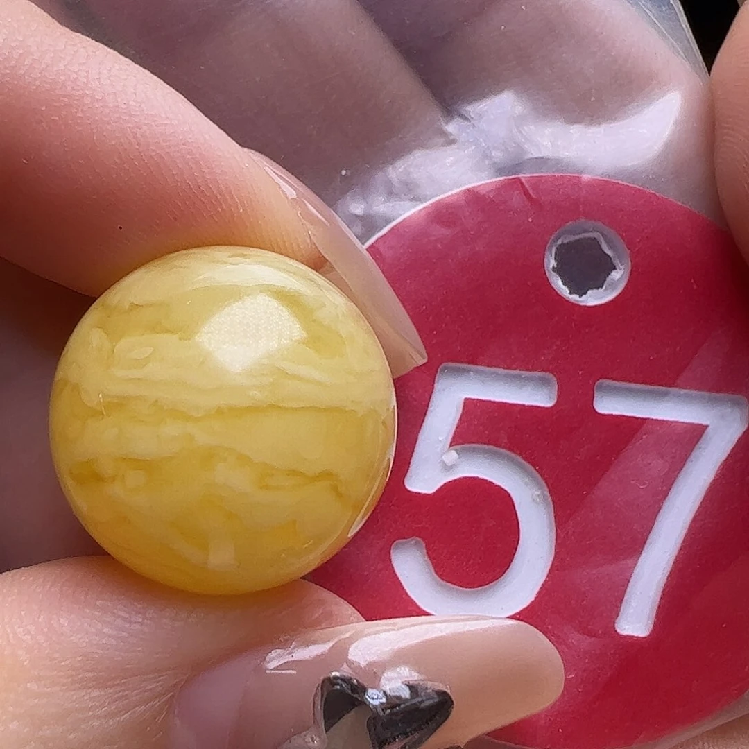 蜜蜡未镶嵌珠宝奇石17.4mm虎皮圆珠