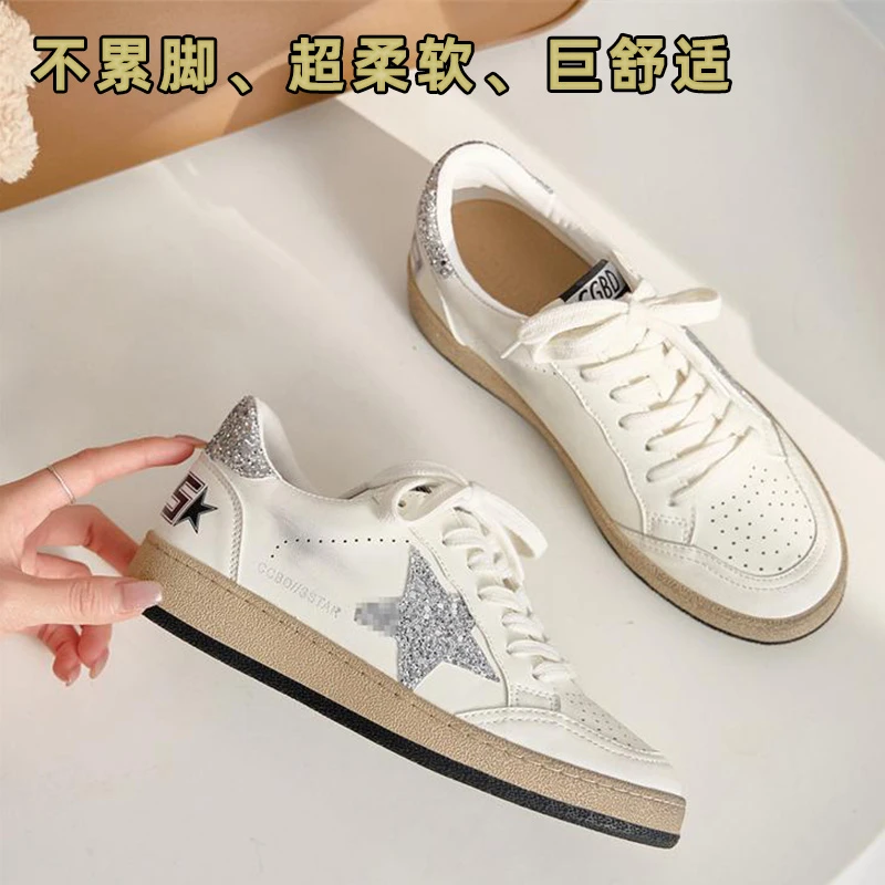 明星同款网红鞋子女爆款2025新款增高夏季小白鞋美式百搭休闲板鞋