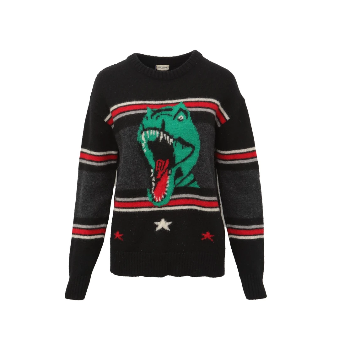 95新 YSL/圣罗兰 【lu】 黑色 毛衣 XSP235093594