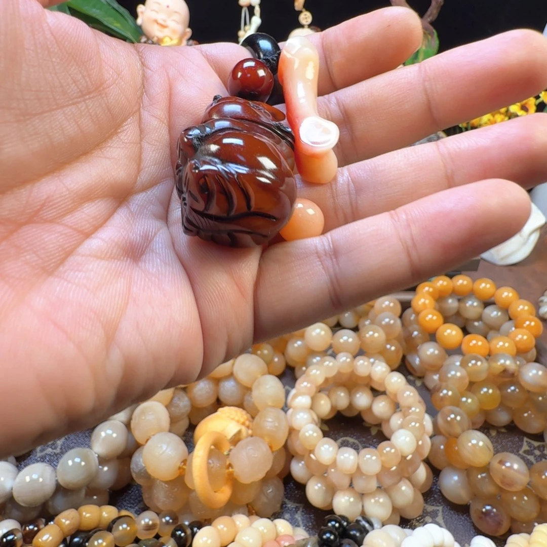 蜕***】皮质高级牛角吊坠