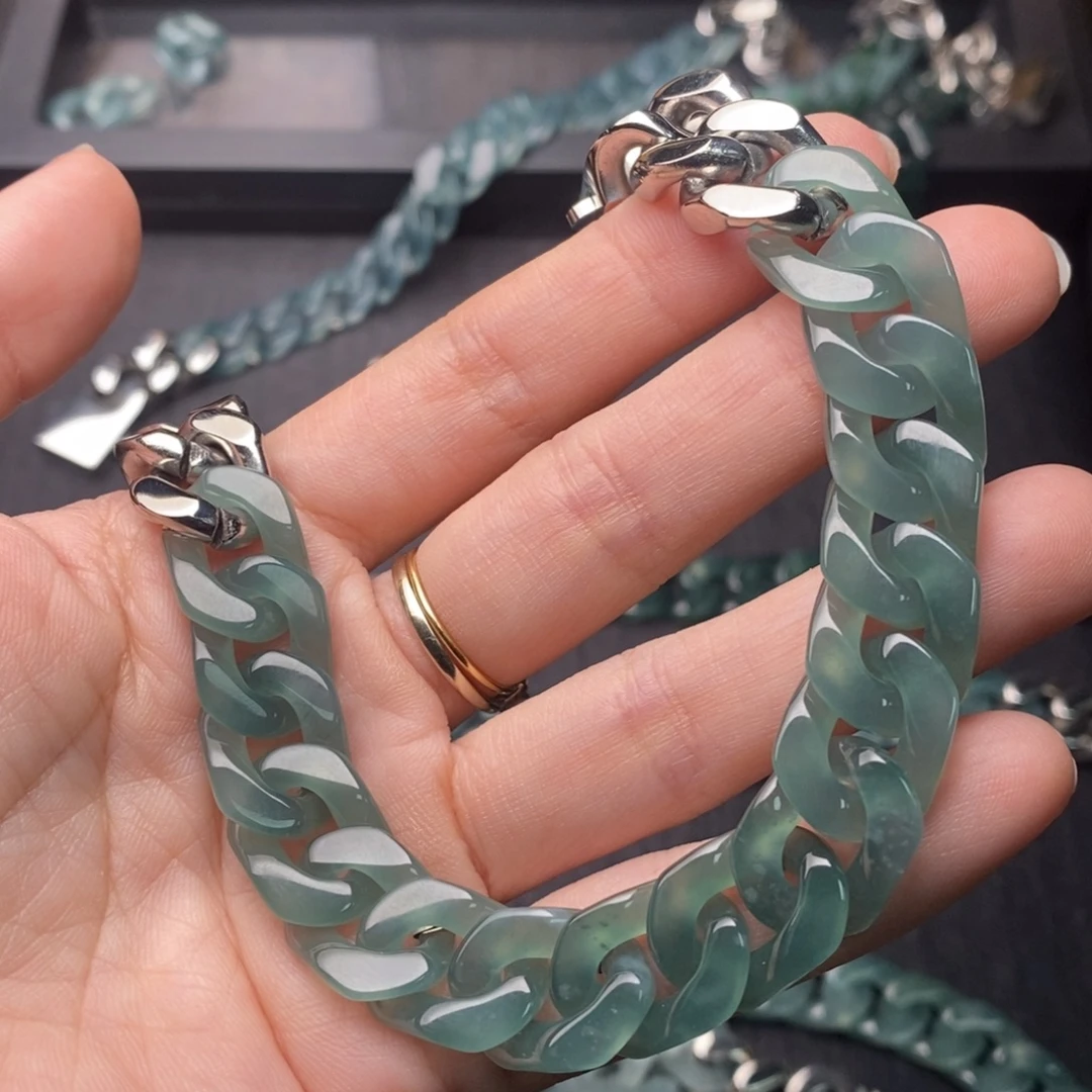 翡翠未镶嵌手链手链10001