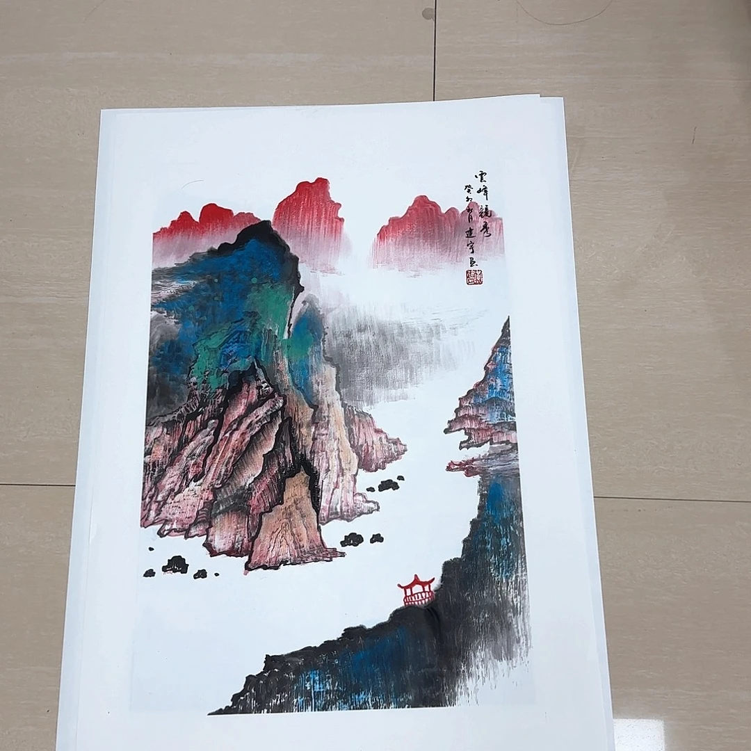 国画国画作品多次