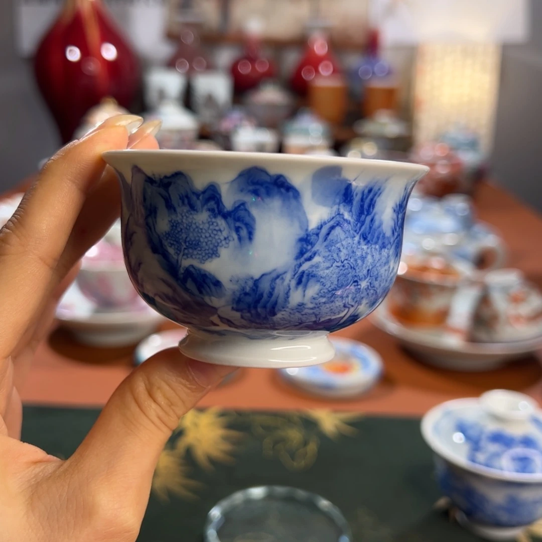 知冬煮雪手工手绘茶具单杯