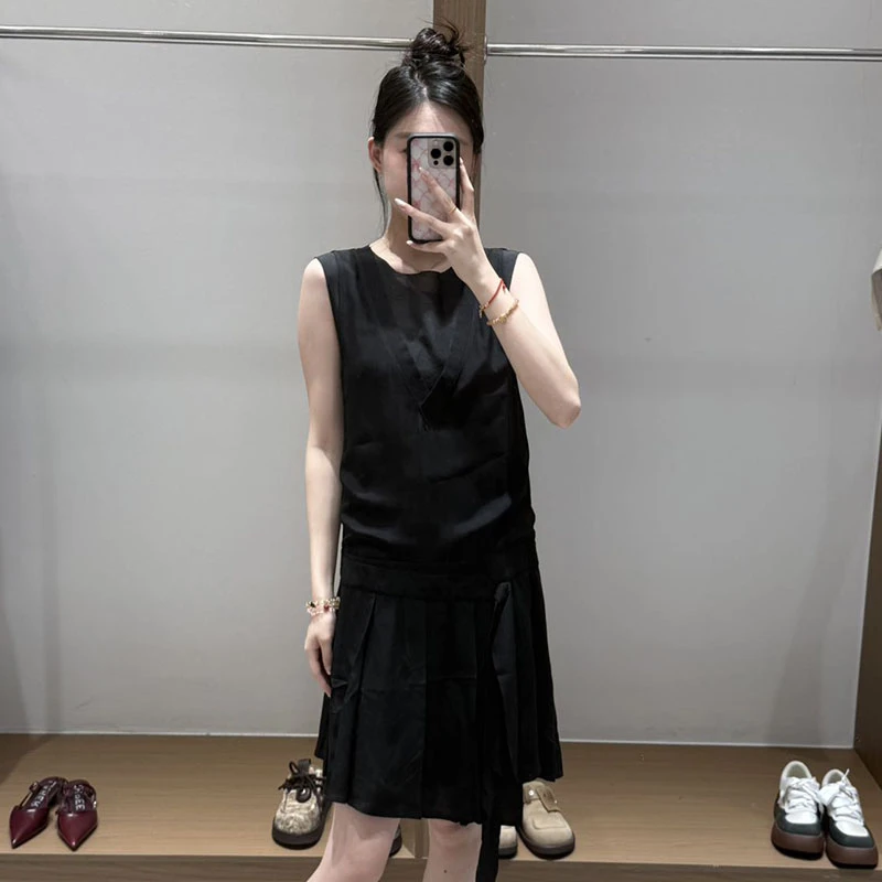 【现货】CPLUS SERIES设计师品牌25秋季假两件飘带连衣裙