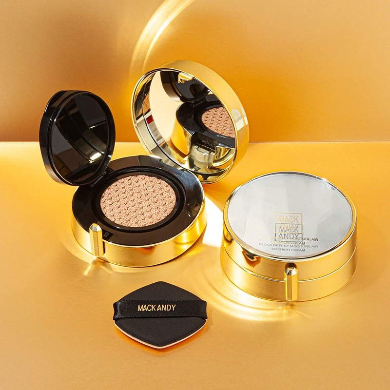 带替换 玛可安迪奢宠恒颜光感无暇气垫霜 送替换装 水润不卡粉