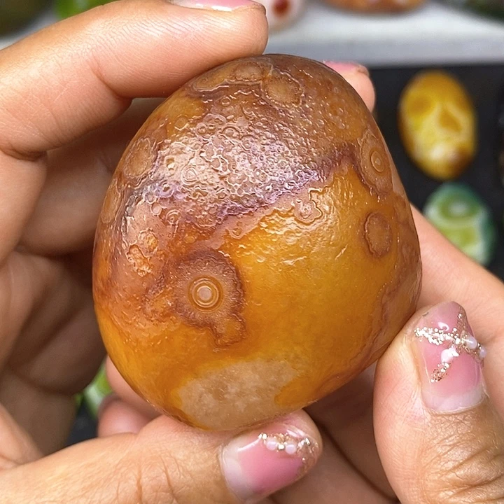 摆件奇石水晶底，