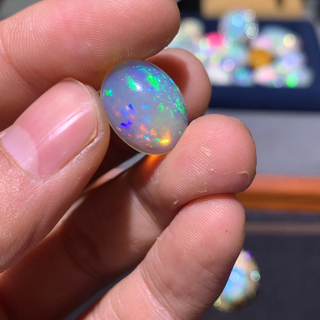 毒***药欧泊未镶嵌欧泊戒指