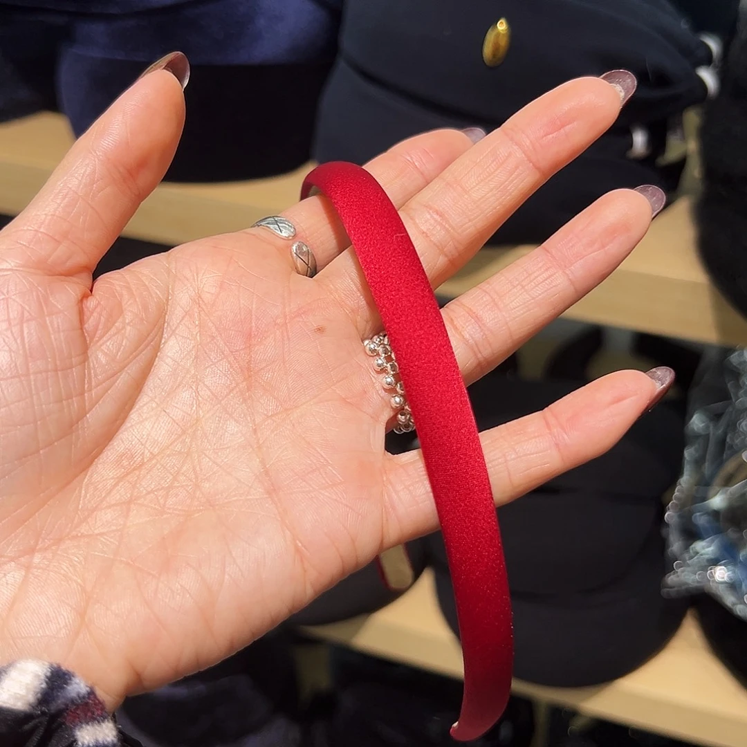 皮质非金属章诺男红发箍