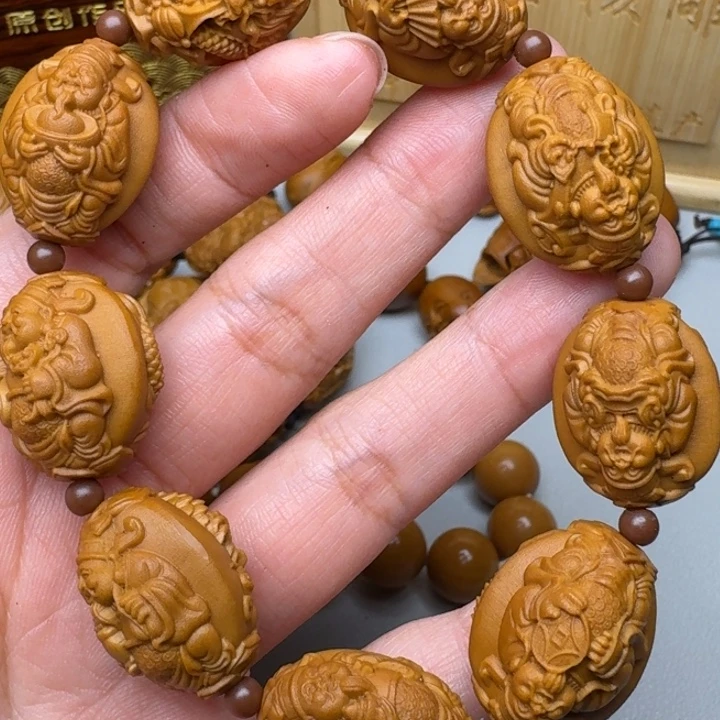橄榄核手串/手链九龙财神