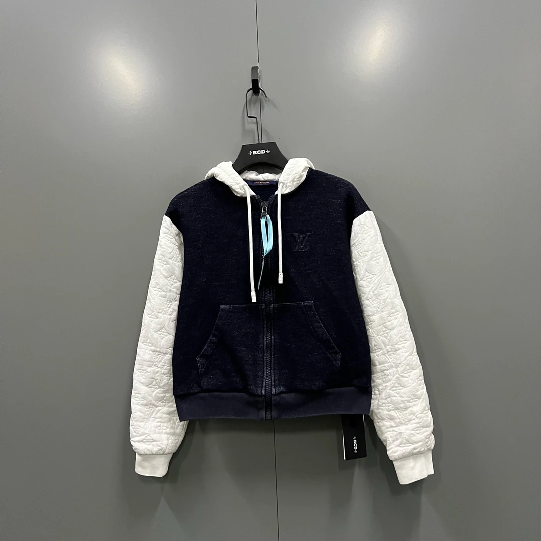 99新 LouisVuitton/路易威登 tt5 拼接撞色压纹老花夹克M码206467