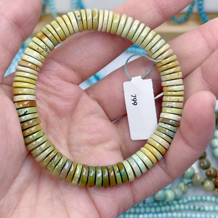 绿松石银S925镀金镶嵌颈饰