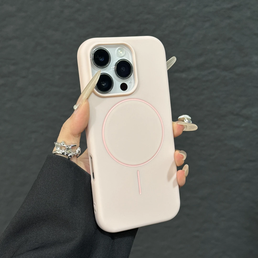 磨砂磁吸适用苹果16promax手机壳15/14Pro简约12pro13新款iPhone