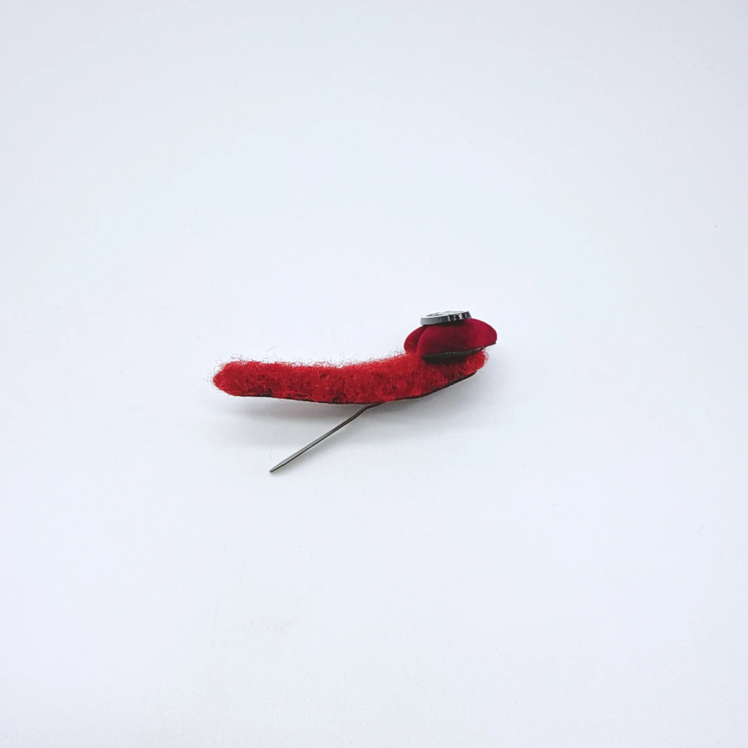 Mi33 红色丝绒爱心字母BB夹 Y26058J4-4