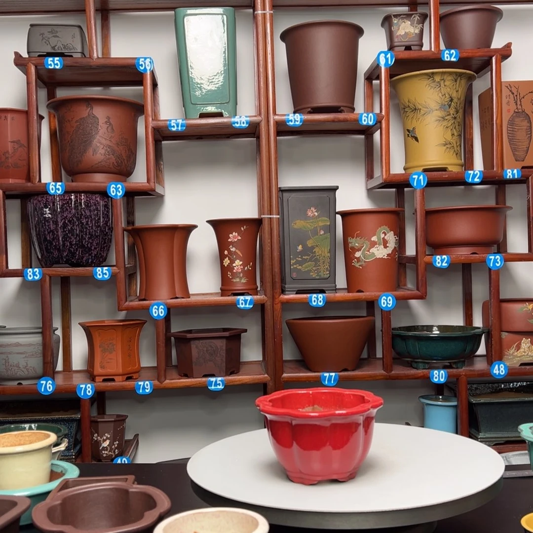 紫砂花盆-****t圆盆花盆