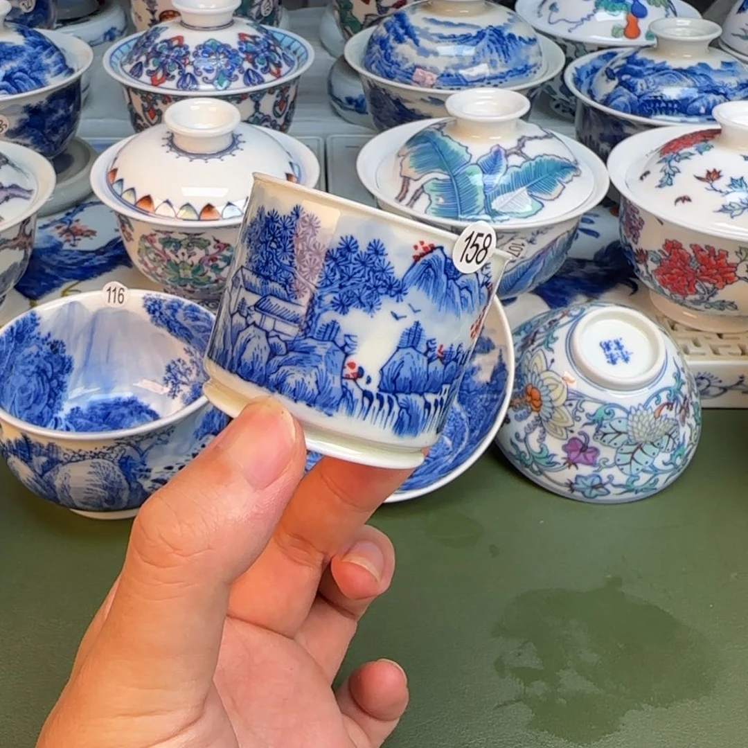 彦祖纯手工手绘茶具158