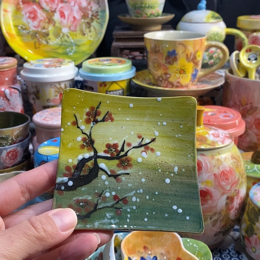 瓷片手绘陶瓷年货节福利