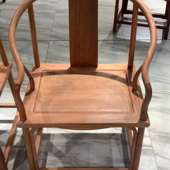 紫檀木类家具大**限缅花垂手圈椅X 2