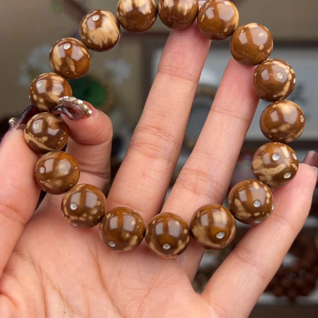 紫金鼠手串中*卡13半实心熊猫