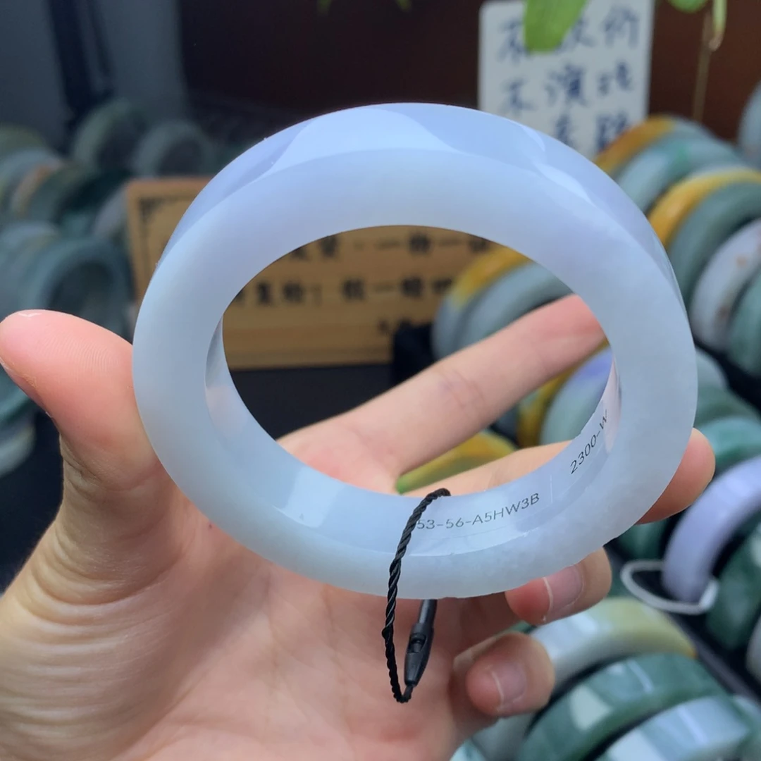 定制翡翠手镯未镶嵌定制不退不换