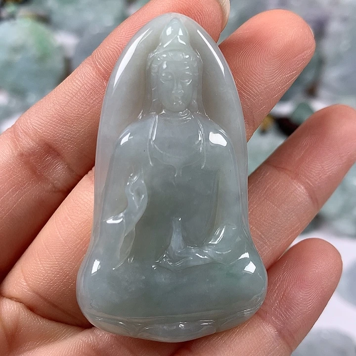颈饰未镶嵌翡翠观音福利