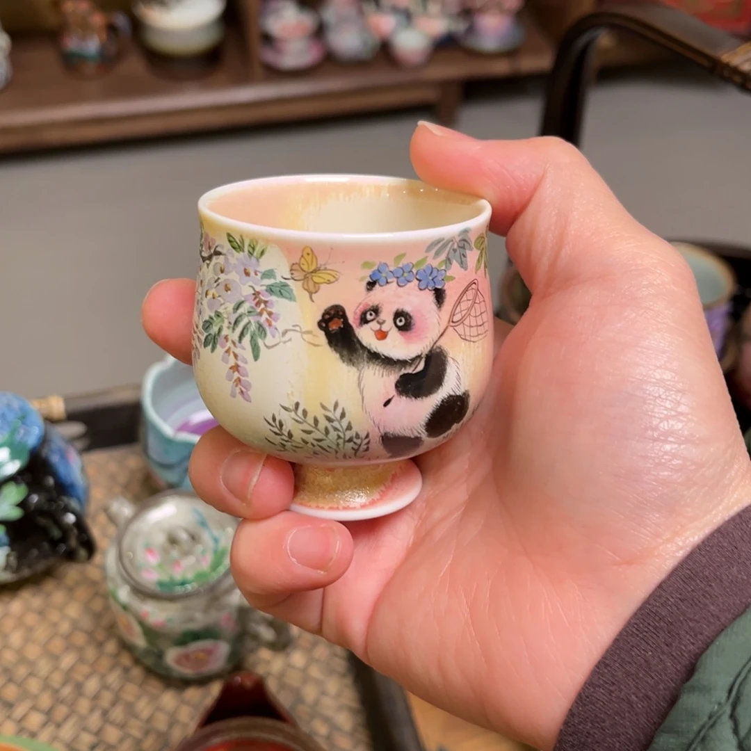 柴烧手工手绘陶瓷