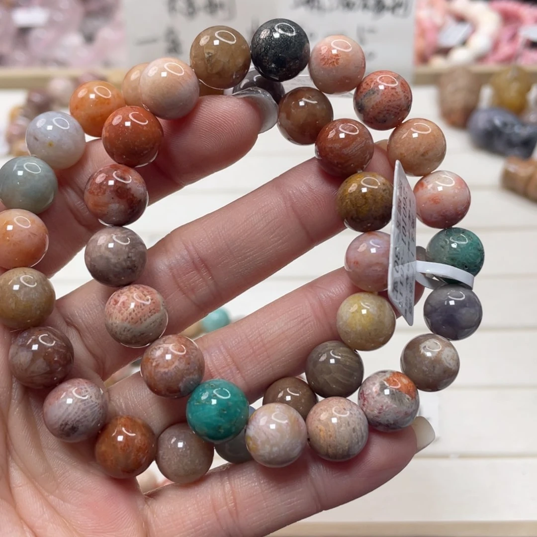 未镶嵌手链硅化玉罗*松835