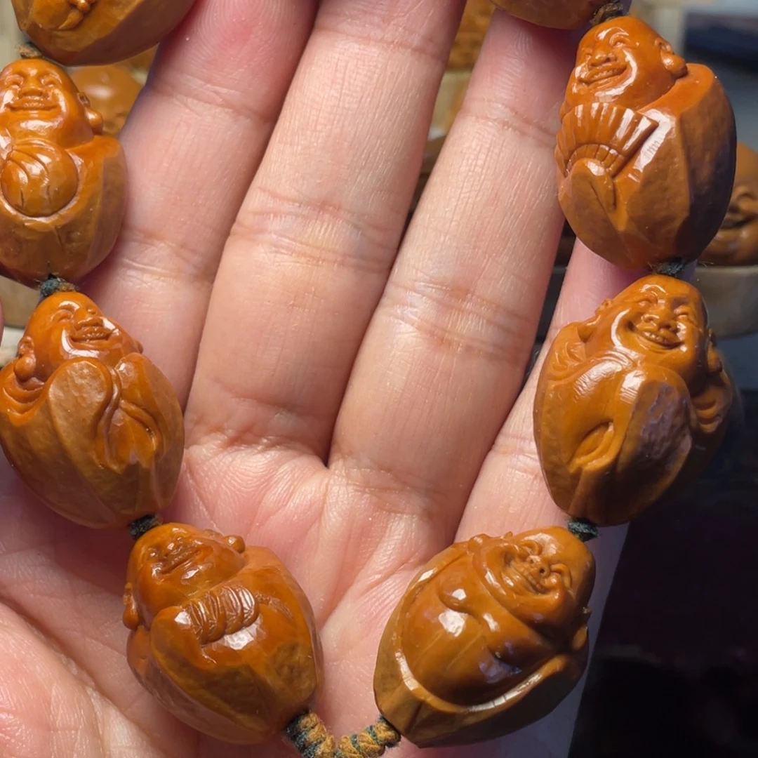 橄榄核手串/手链2.0铁核回血包衣弥勒