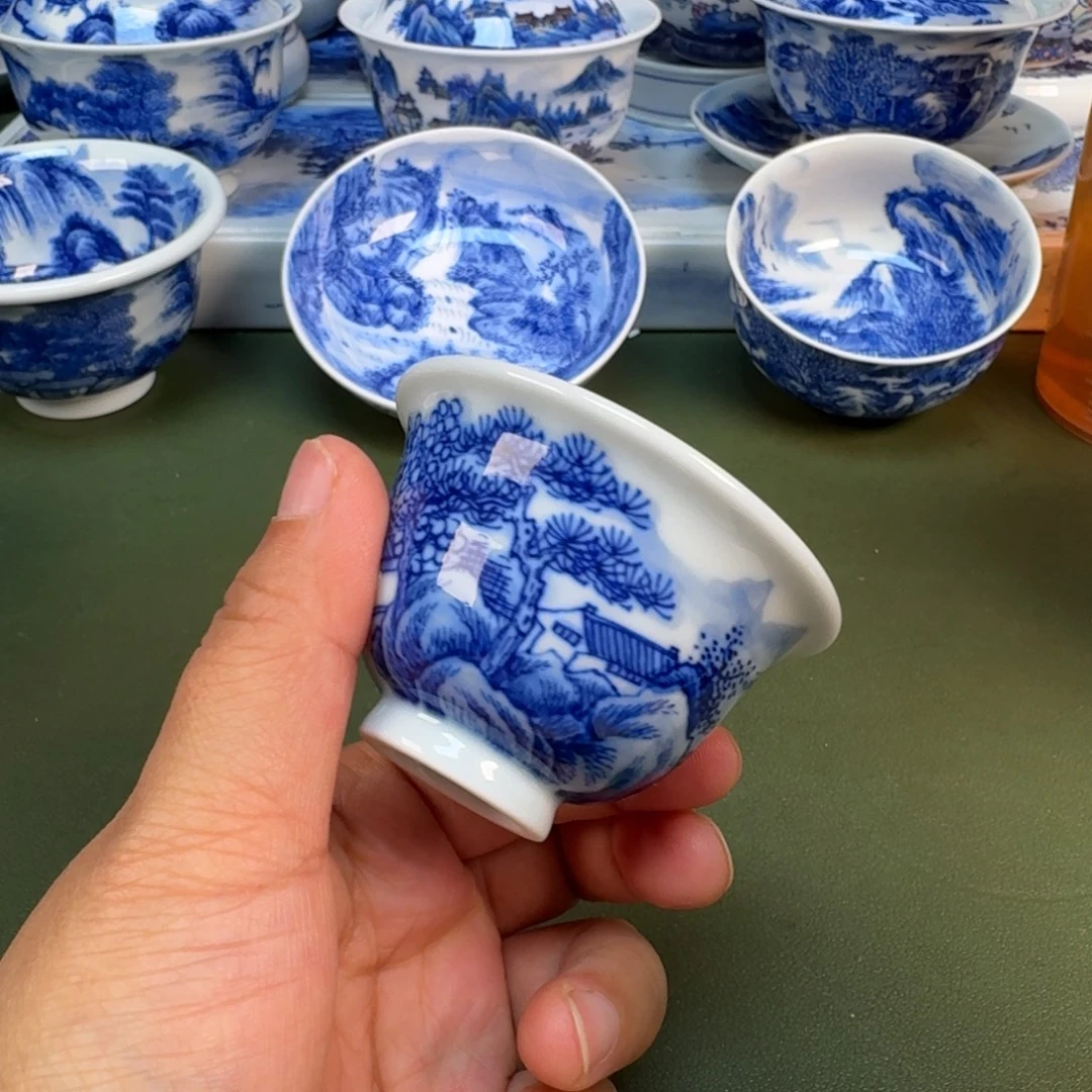 陶景德镇纯手绘茶具圆圆288
