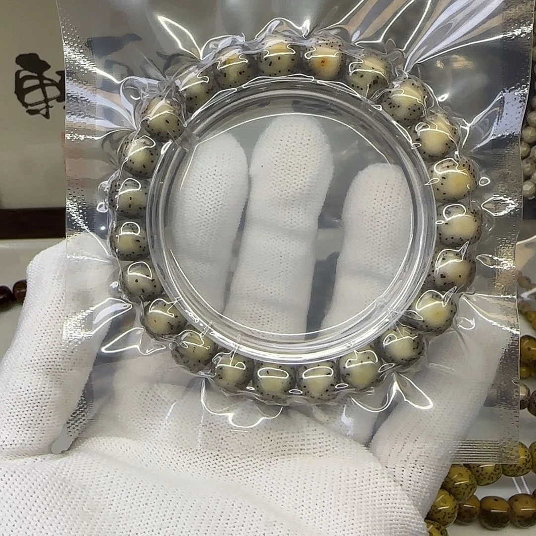 手串星月菩提卡10.5半壁留白针尖星