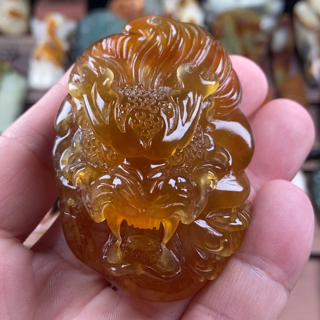 未镶嵌岫玉手把件