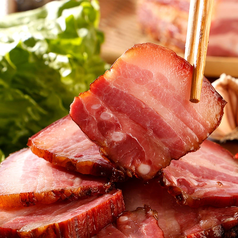 湖南特产烟熏腊肉腊五花浓香美味农家腊味