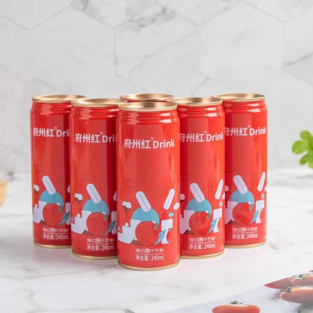 府州红Drink海红果汁饮料（240ml*20罐）清爽果香优质包装