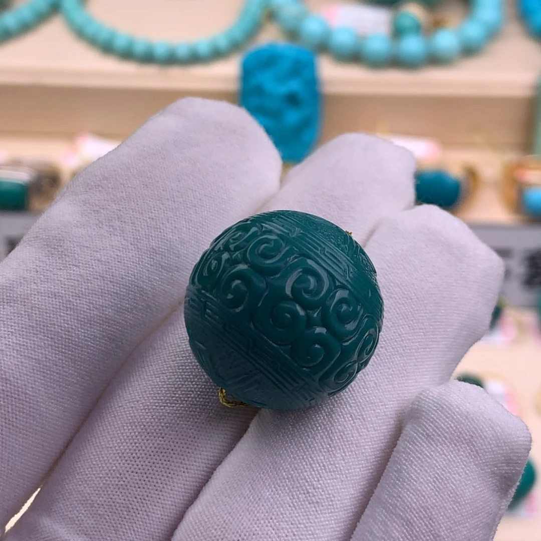 绿松石珠宝奇石未镶嵌21.5