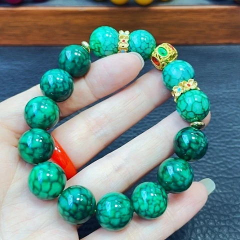 手链玛瑙未镶嵌八角玄冰草14