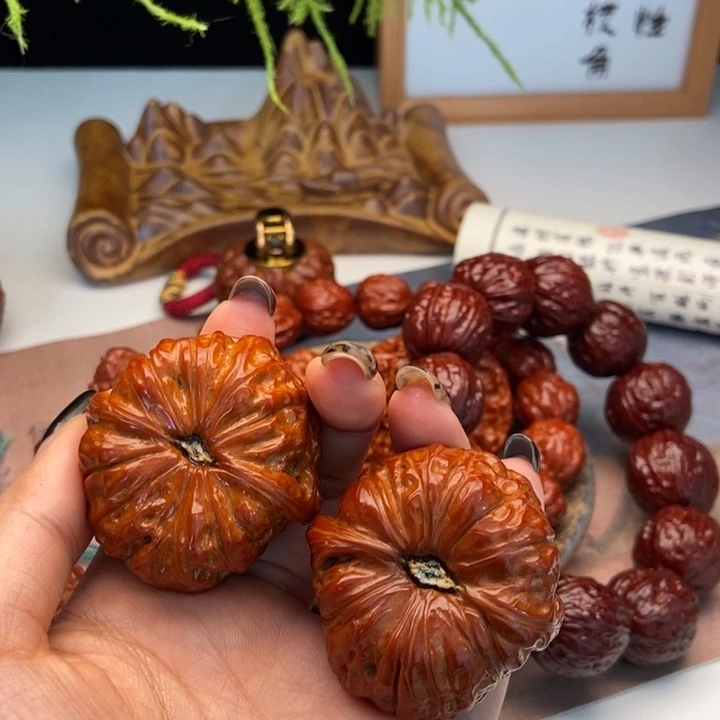 望***莲文玩核桃吊坠南瓜南瓜南瓜南瓜