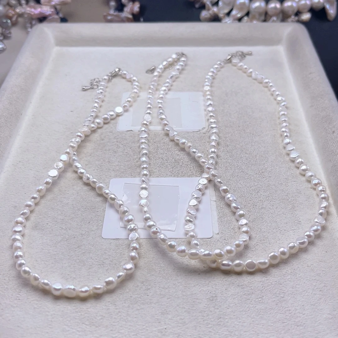 淡水珍珠项链未镶嵌【纯恬】多样性发货