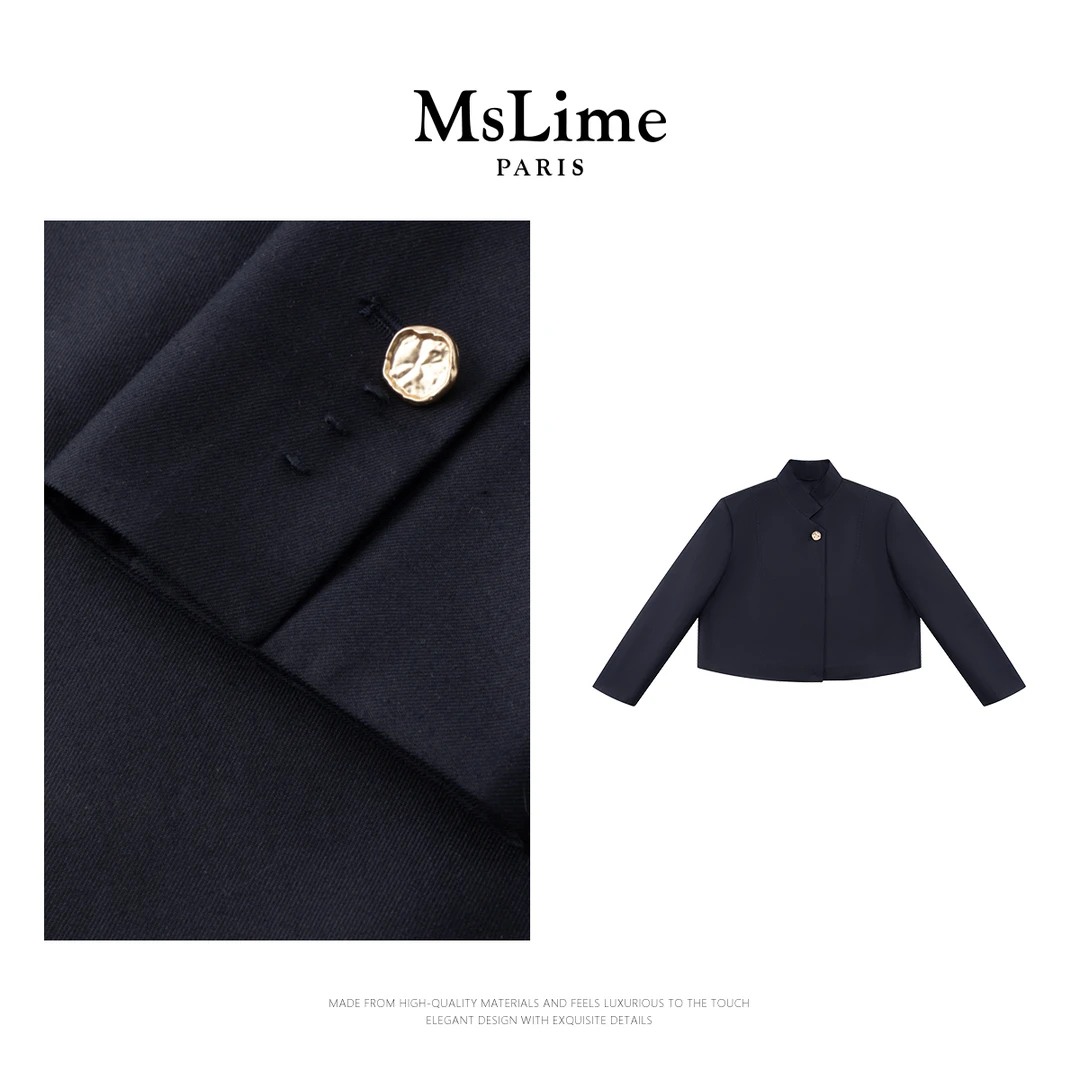 王嬛嬛MsLime25年春季 “北京宴会”进口棉羊毛舒适外套 HD2A0568
