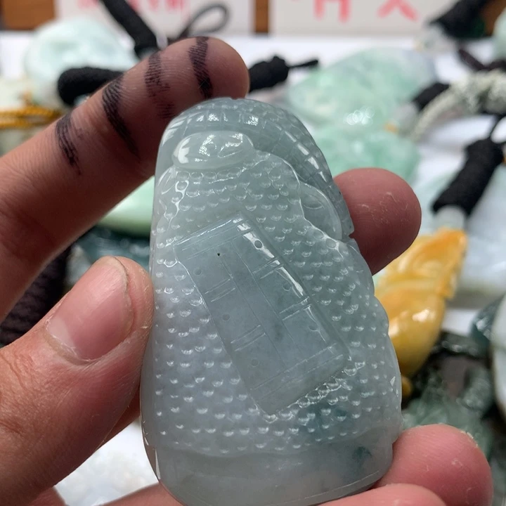 颈饰未镶嵌翡翠保真天然a货翡翠