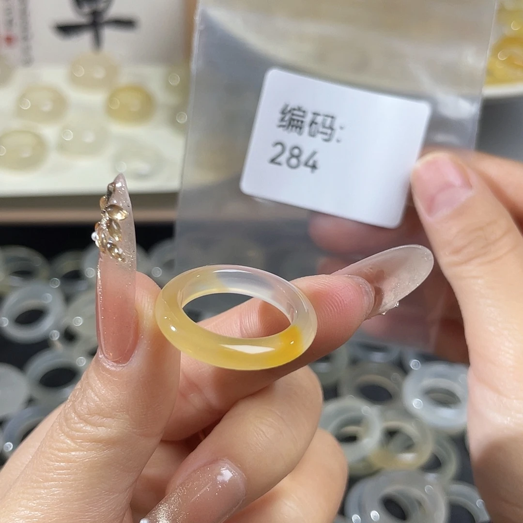 玛瑙/玉髓未镶嵌戒指284港15