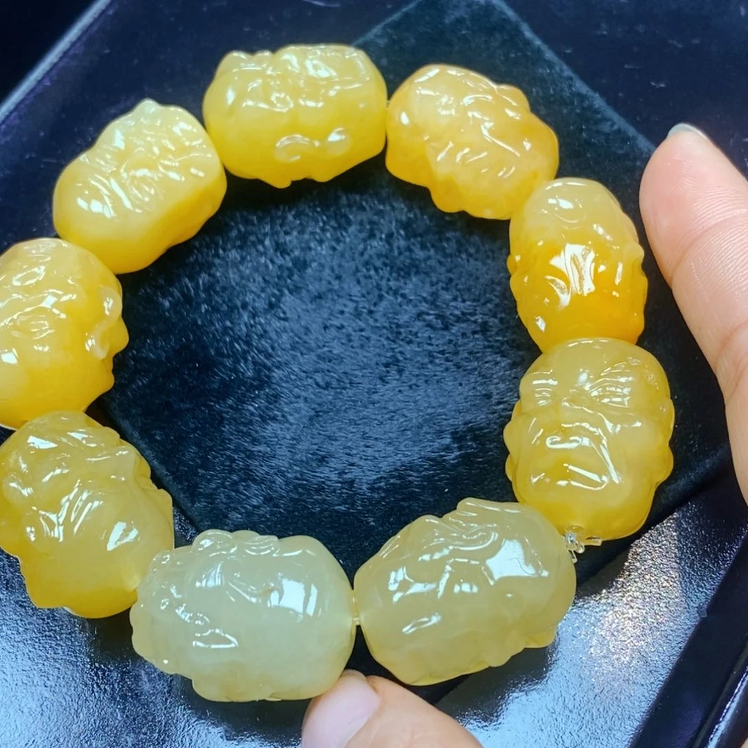未镶嵌石英质玉（黄龙玉）吊坠(不含链)