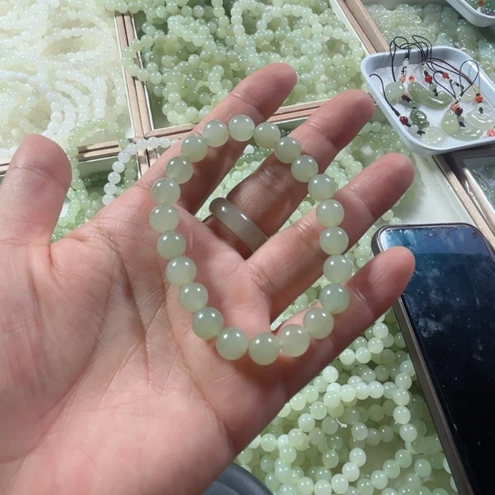 和田玉未镶嵌手链