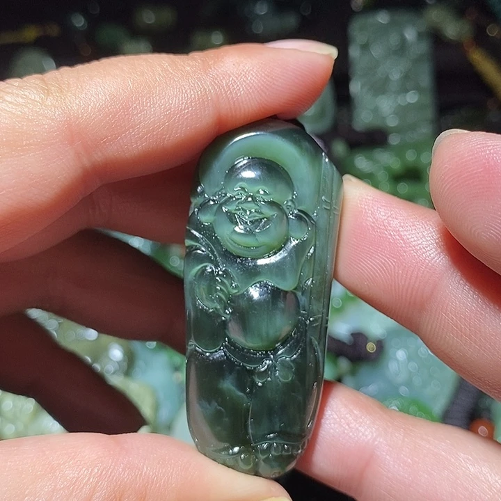 和田玉未镶嵌吊坠(不含链)