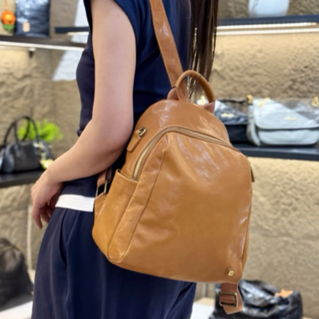 食草堂春季时尚多功能双肩包 荷依-2