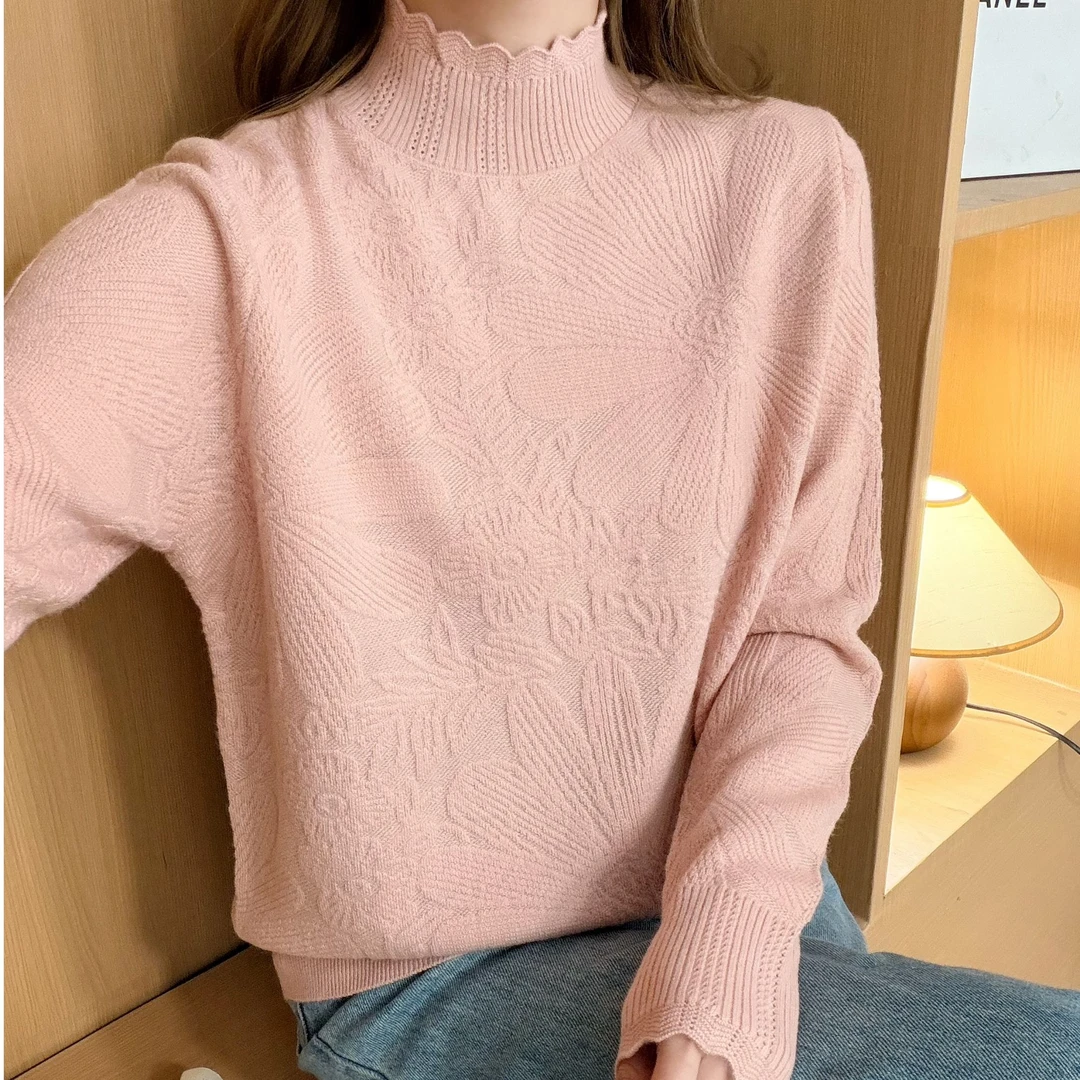 820#新款秋冬套头针织衫百搭半高领16