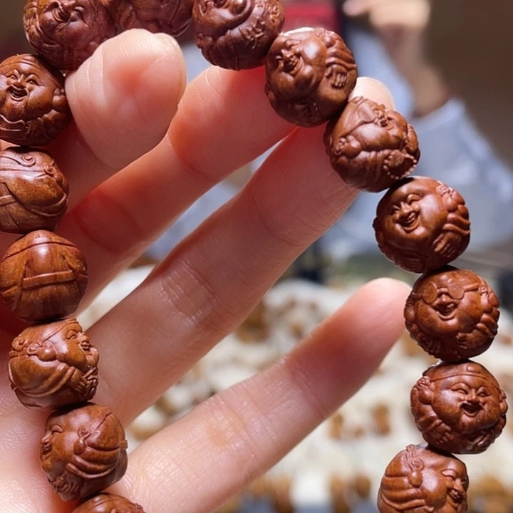 橄榄核手串/手链龙纹桃核 财迷