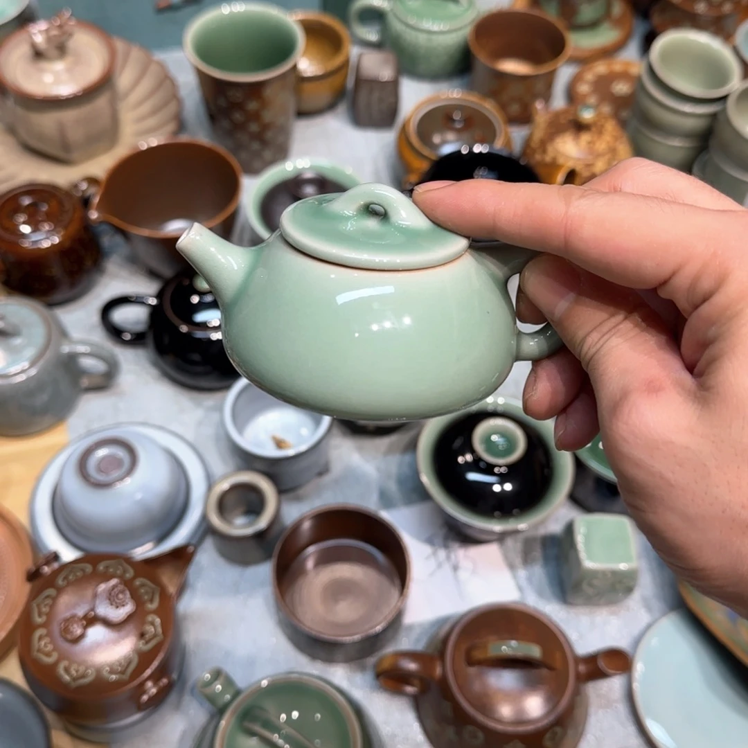 小金茶具青瓷茶器