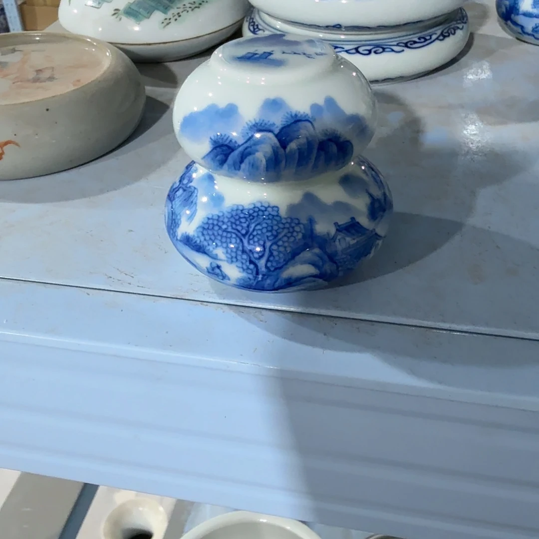 瓷片摆件手绘瓷器全部处理